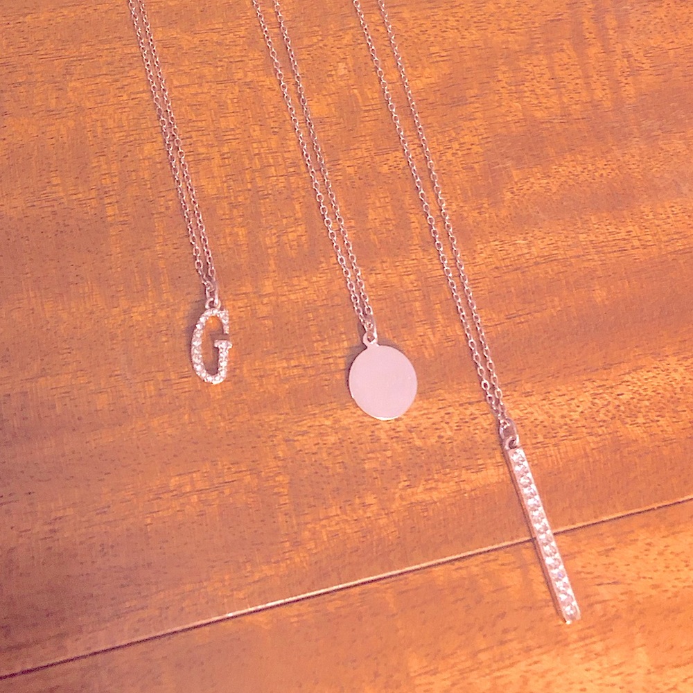 GUESS Rose Gold Rhinestone Necklaces - 3 Pc Set